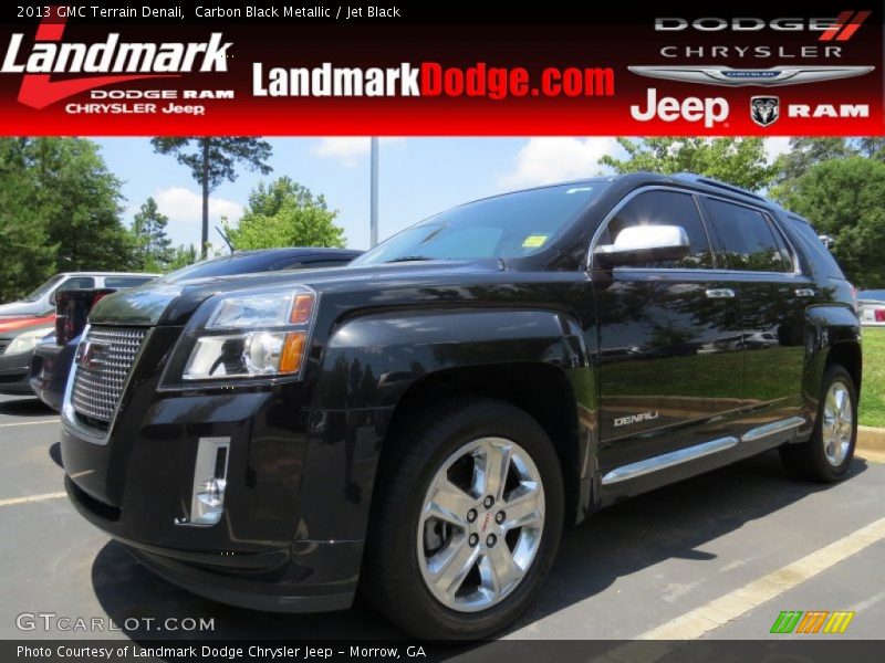 Carbon Black Metallic / Jet Black 2013 GMC Terrain Denali