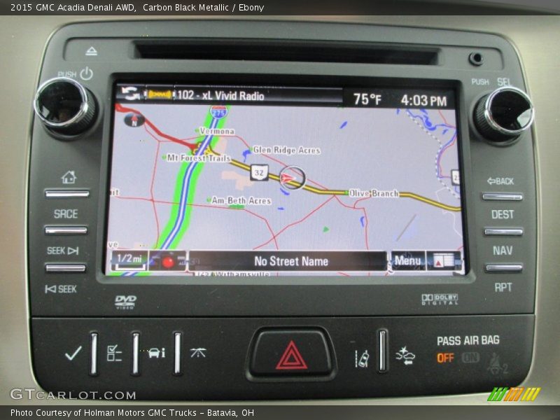 Carbon Black Metallic / Ebony 2015 GMC Acadia Denali AWD