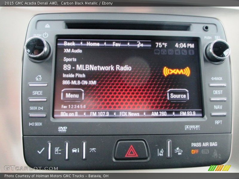 Carbon Black Metallic / Ebony 2015 GMC Acadia Denali AWD
