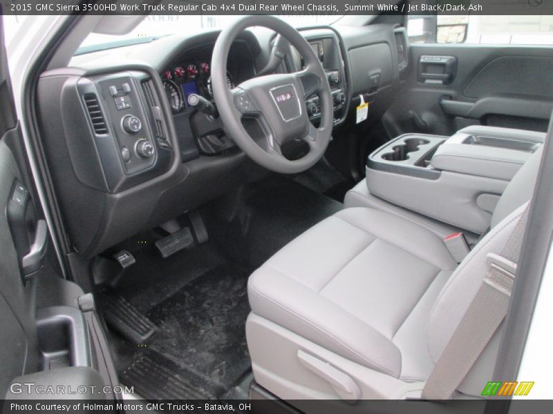  2015 Sierra 3500HD Work Truck Regular Cab 4x4 Dual Rear Wheel Chassis Jet Black/Dark Ash Interior