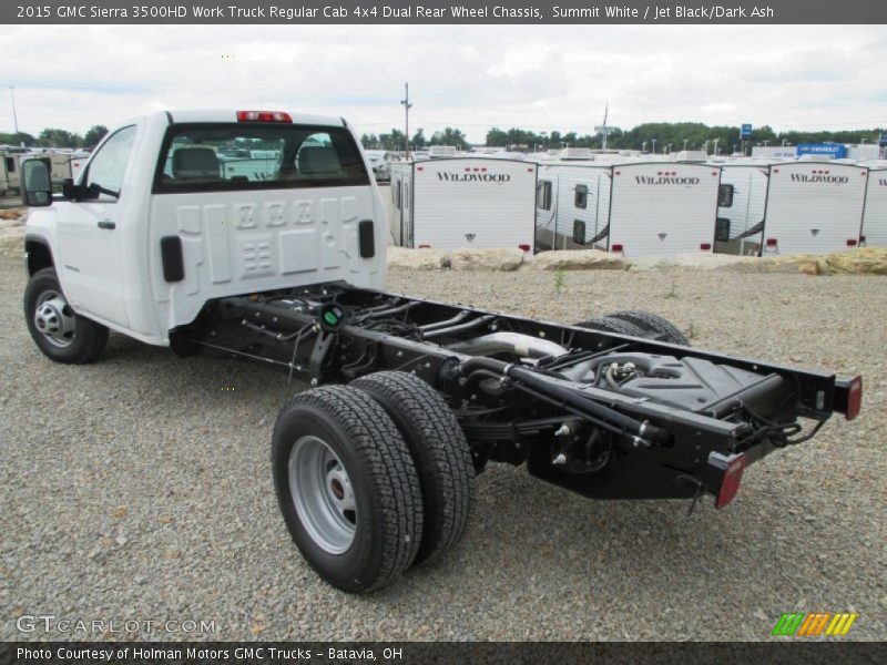 Undercarriage of 2015 Sierra 3500HD Work Truck Regular Cab 4x4 Dual Rear Wheel Chassis
