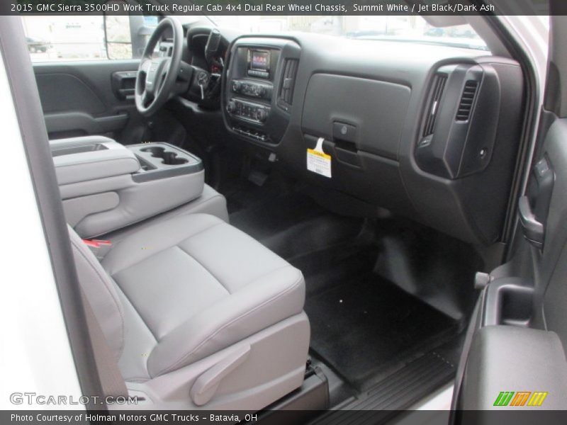 Summit White / Jet Black/Dark Ash 2015 GMC Sierra 3500HD Work Truck Regular Cab 4x4 Dual Rear Wheel Chassis