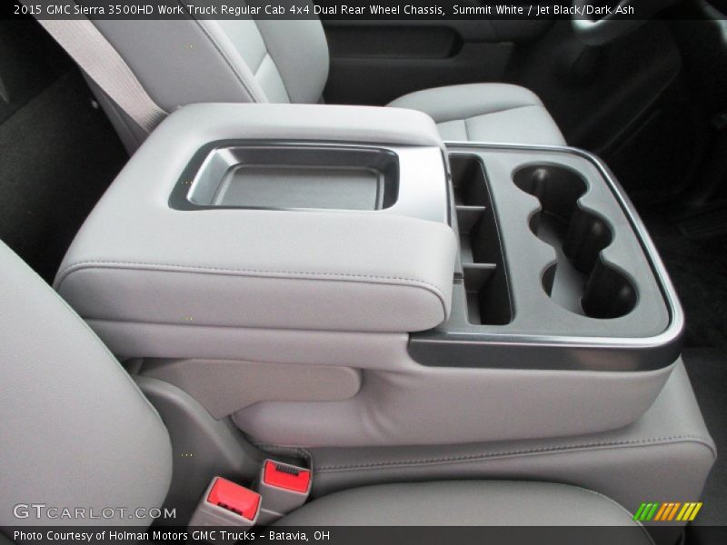 Summit White / Jet Black/Dark Ash 2015 GMC Sierra 3500HD Work Truck Regular Cab 4x4 Dual Rear Wheel Chassis