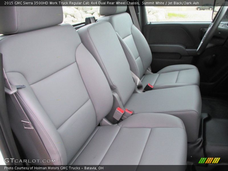 Summit White / Jet Black/Dark Ash 2015 GMC Sierra 3500HD Work Truck Regular Cab 4x4 Dual Rear Wheel Chassis