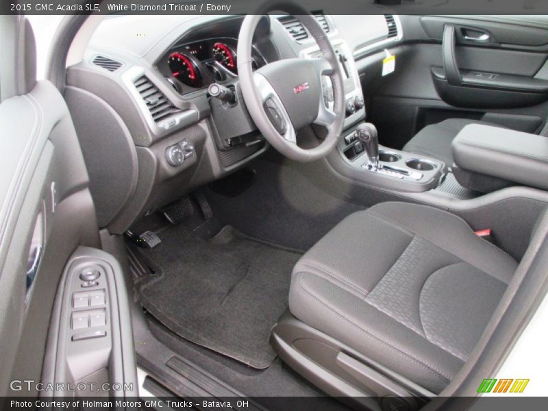 White Diamond Tricoat / Ebony 2015 GMC Acadia SLE