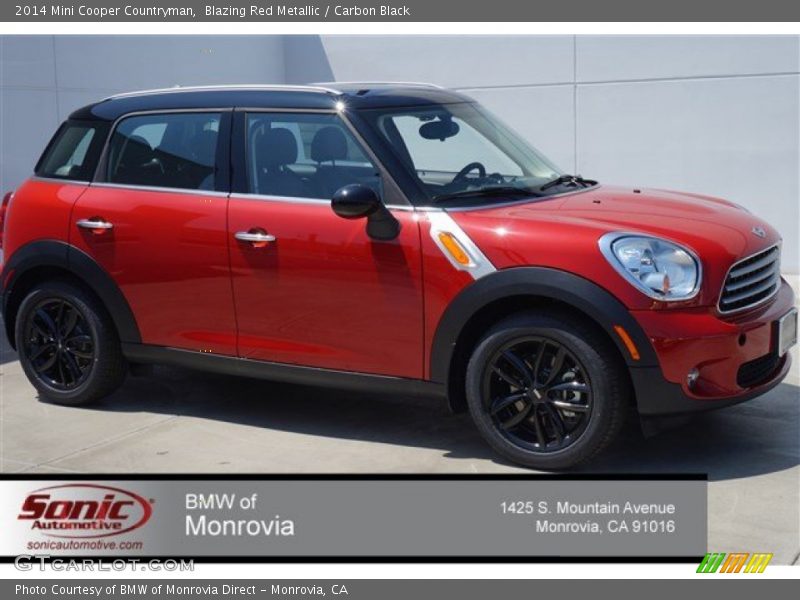 Blazing Red Metallic / Carbon Black 2014 Mini Cooper Countryman