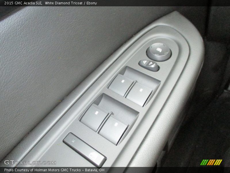 White Diamond Tricoat / Ebony 2015 GMC Acadia SLE