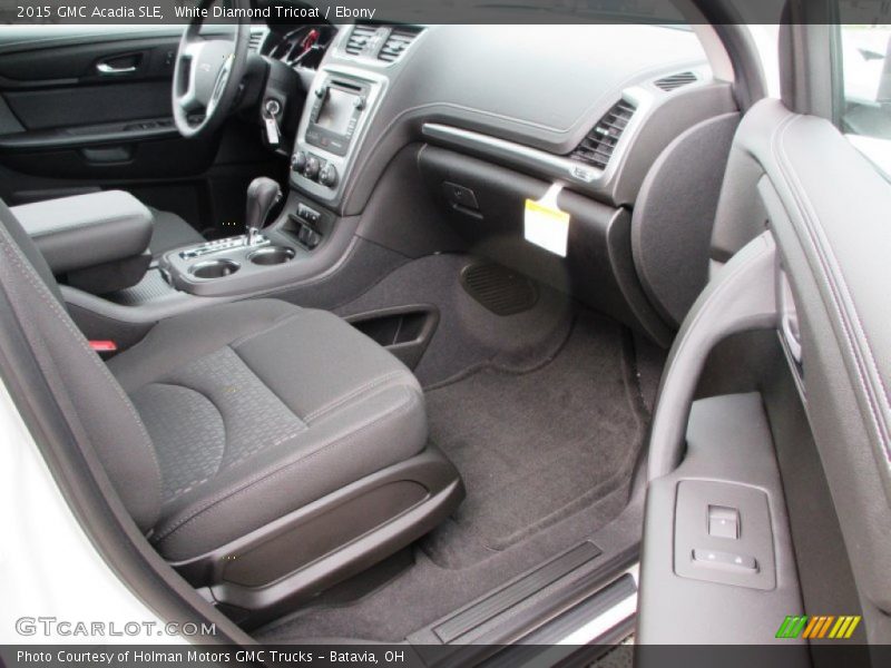 White Diamond Tricoat / Ebony 2015 GMC Acadia SLE