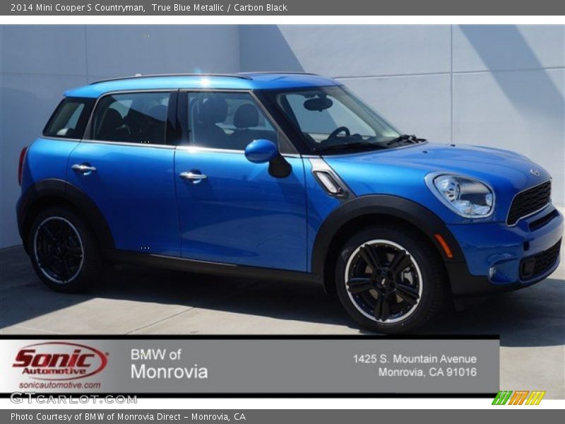 True Blue Metallic / Carbon Black 2014 Mini Cooper S Countryman