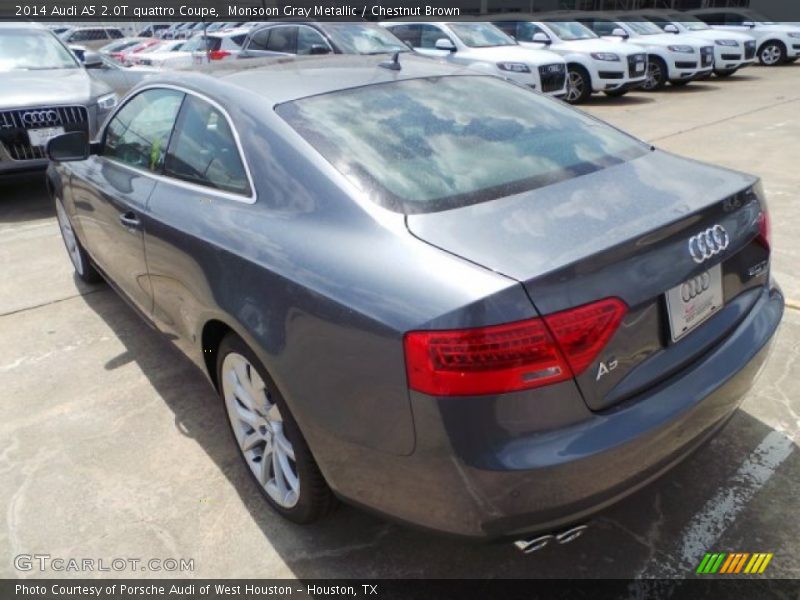 Monsoon Gray Metallic / Chestnut Brown 2014 Audi A5 2.0T quattro Coupe