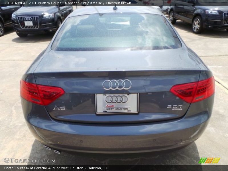 Monsoon Gray Metallic / Chestnut Brown 2014 Audi A5 2.0T quattro Coupe