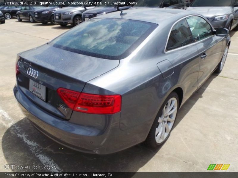 Monsoon Gray Metallic / Chestnut Brown 2014 Audi A5 2.0T quattro Coupe