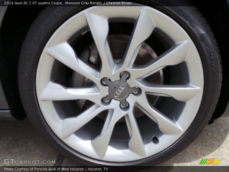 Monsoon Gray Metallic / Chestnut Brown 2014 Audi A5 2.0T quattro Coupe