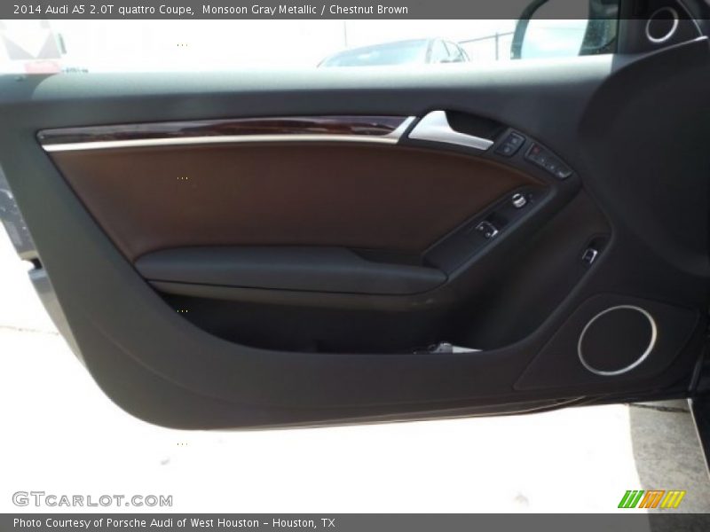 Monsoon Gray Metallic / Chestnut Brown 2014 Audi A5 2.0T quattro Coupe