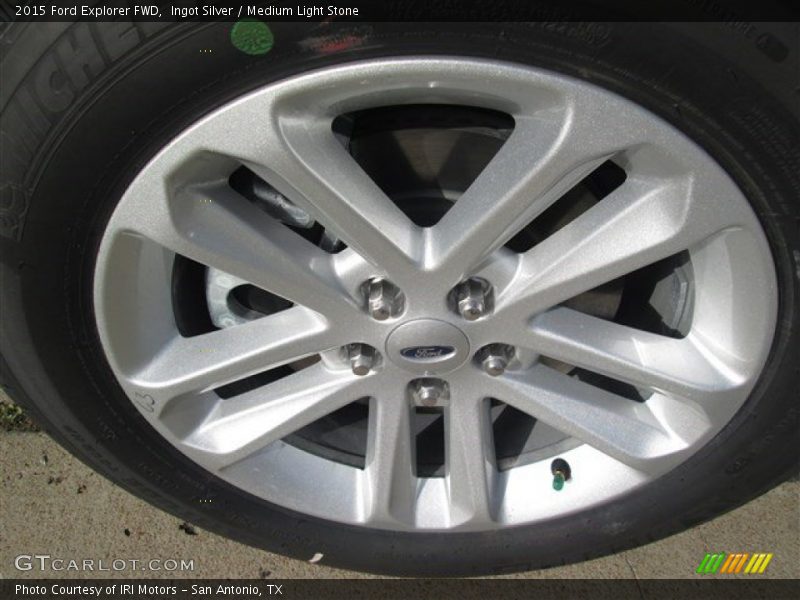 Ingot Silver / Medium Light Stone 2015 Ford Explorer FWD