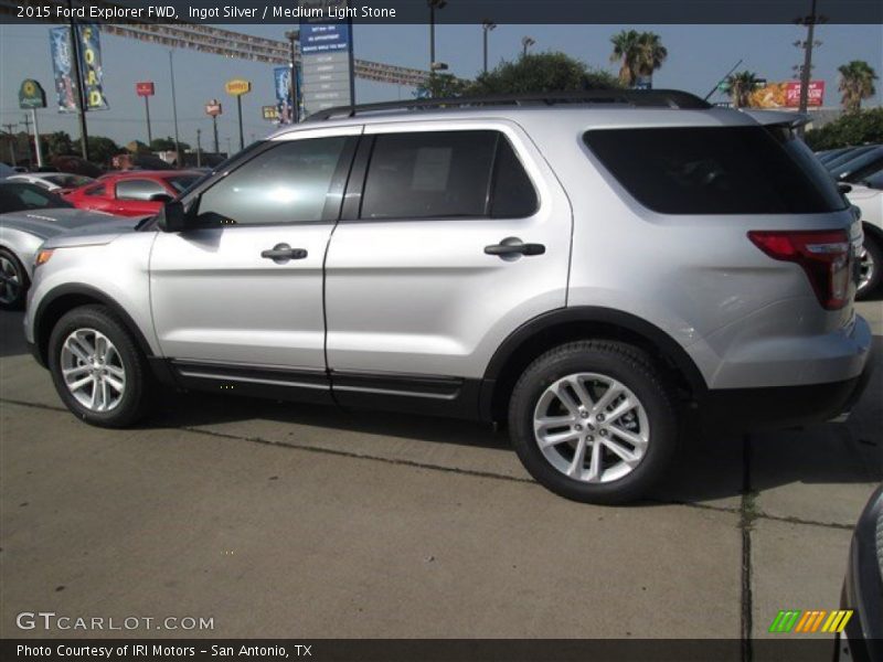Ingot Silver / Medium Light Stone 2015 Ford Explorer FWD