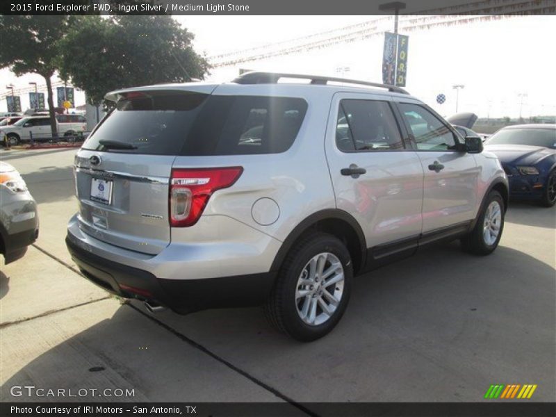 Ingot Silver / Medium Light Stone 2015 Ford Explorer FWD