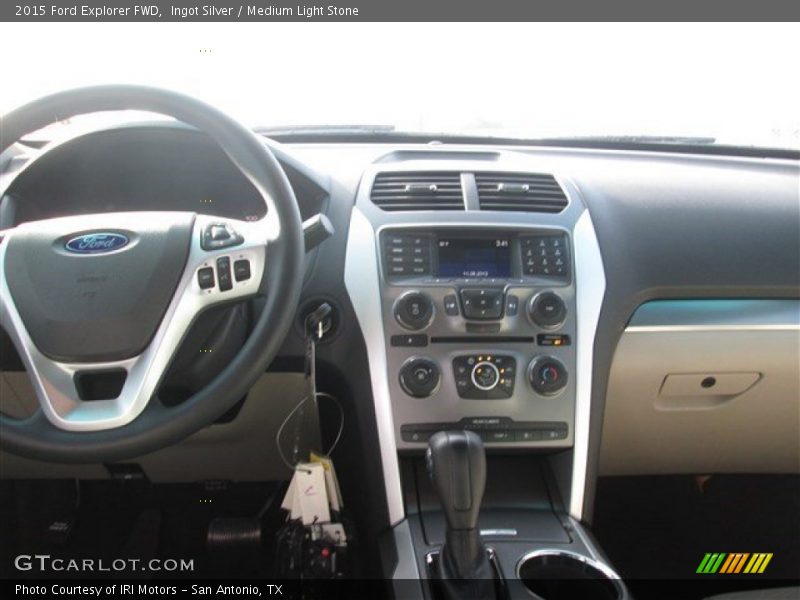 Ingot Silver / Medium Light Stone 2015 Ford Explorer FWD