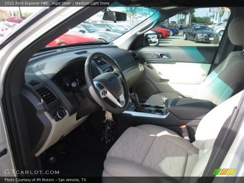 Ingot Silver / Medium Light Stone 2015 Ford Explorer FWD