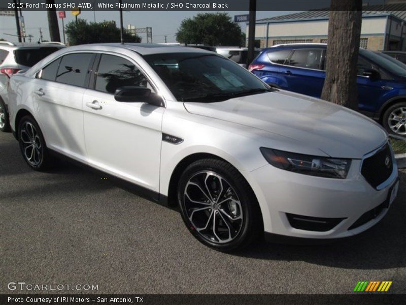  2015 Taurus SHO AWD White Platinum Metallic