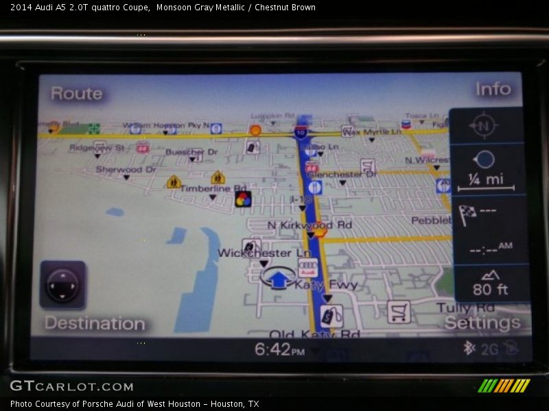 Monsoon Gray Metallic / Chestnut Brown 2014 Audi A5 2.0T quattro Coupe
