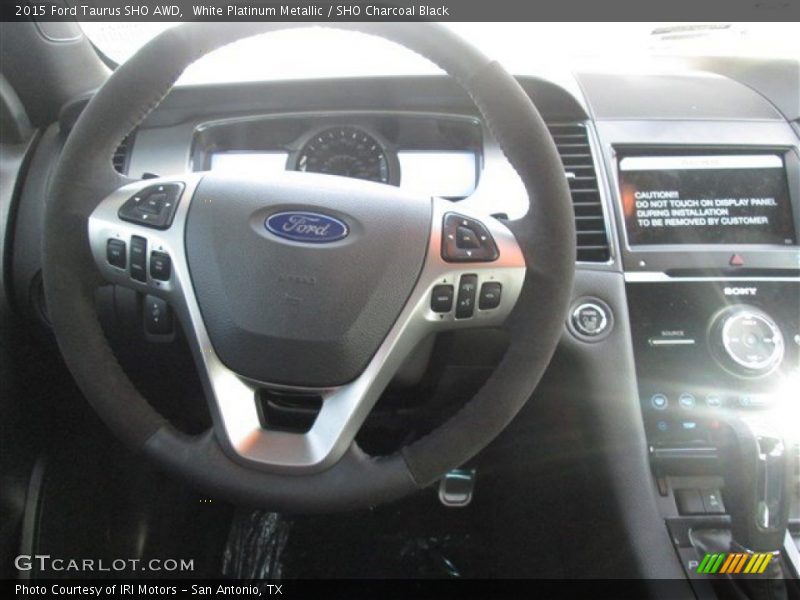 White Platinum Metallic / SHO Charcoal Black 2015 Ford Taurus SHO AWD