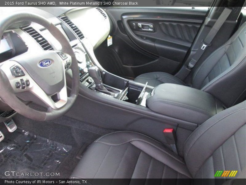 White Platinum Metallic / SHO Charcoal Black 2015 Ford Taurus SHO AWD