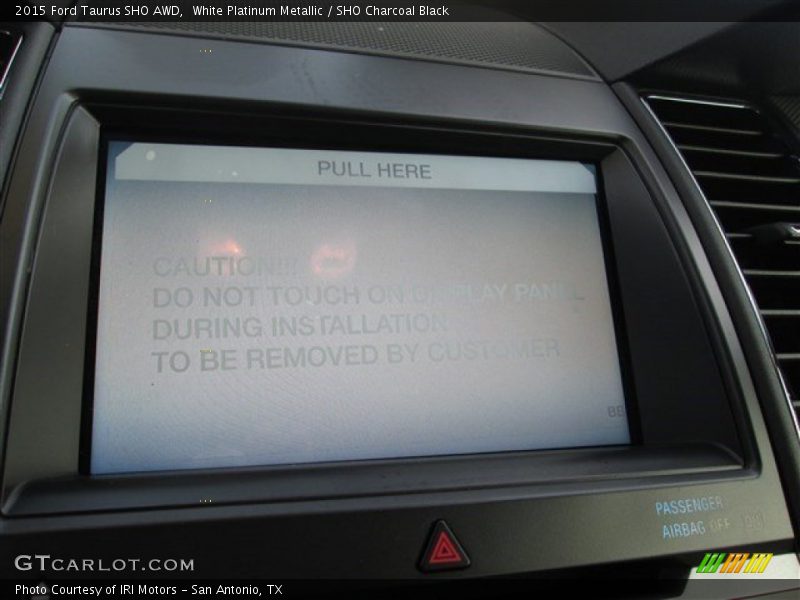 White Platinum Metallic / SHO Charcoal Black 2015 Ford Taurus SHO AWD