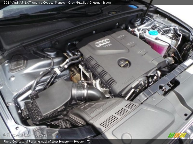 Monsoon Gray Metallic / Chestnut Brown 2014 Audi A5 2.0T quattro Coupe