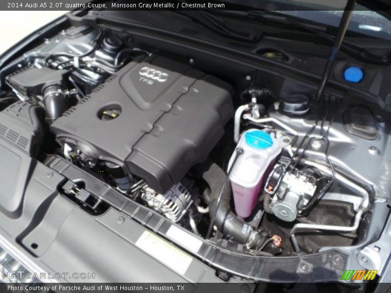 Monsoon Gray Metallic / Chestnut Brown 2014 Audi A5 2.0T quattro Coupe