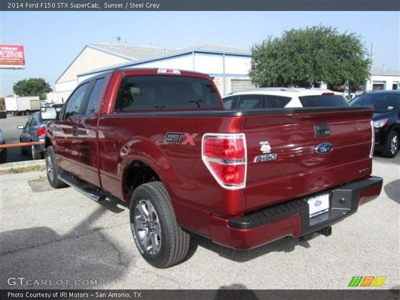 Sunset / Steel Grey 2014 Ford F150 STX SuperCab