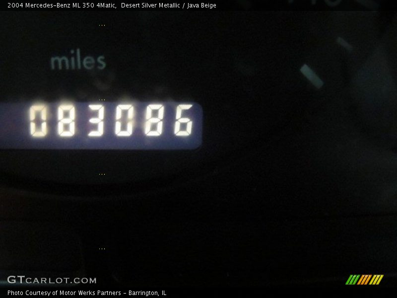 Desert Silver Metallic / Java Beige 2004 Mercedes-Benz ML 350 4Matic