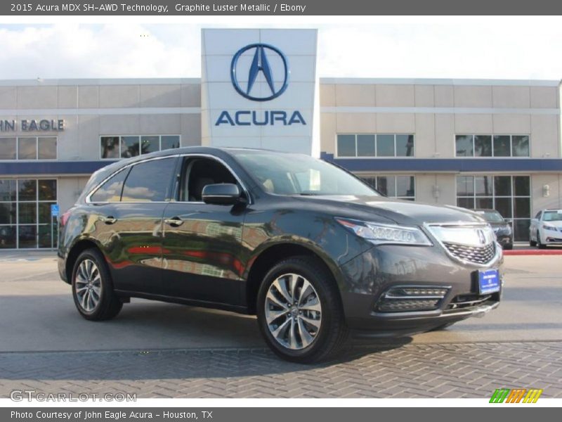 Graphite Luster Metallic / Ebony 2015 Acura MDX SH-AWD Technology