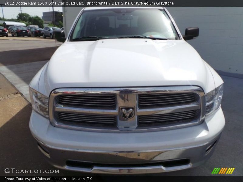 Bright White / Dark Slate Gray/Medium Graystone 2012 Dodge Ram 1500 Lone Star Quad Cab