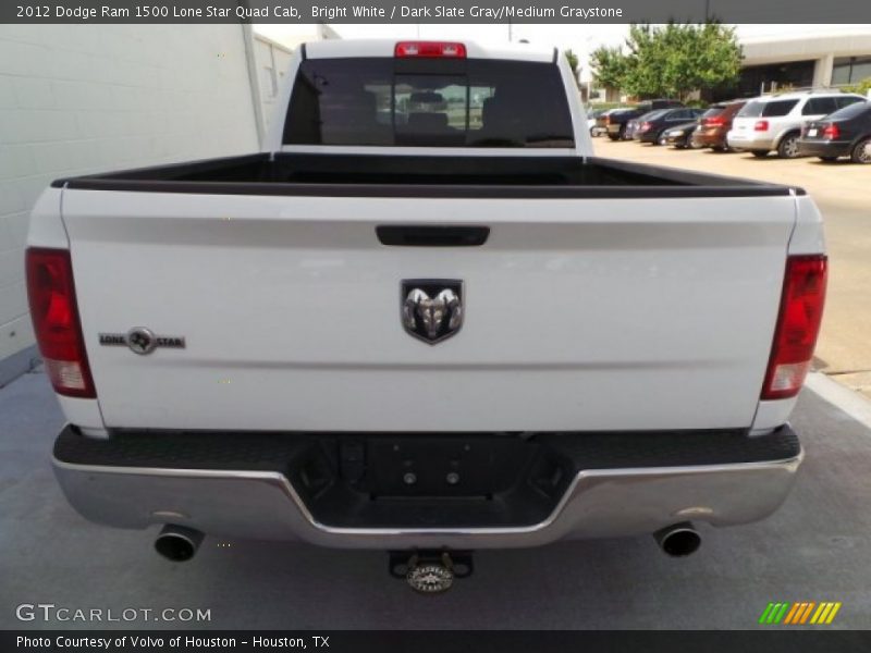 Bright White / Dark Slate Gray/Medium Graystone 2012 Dodge Ram 1500 Lone Star Quad Cab