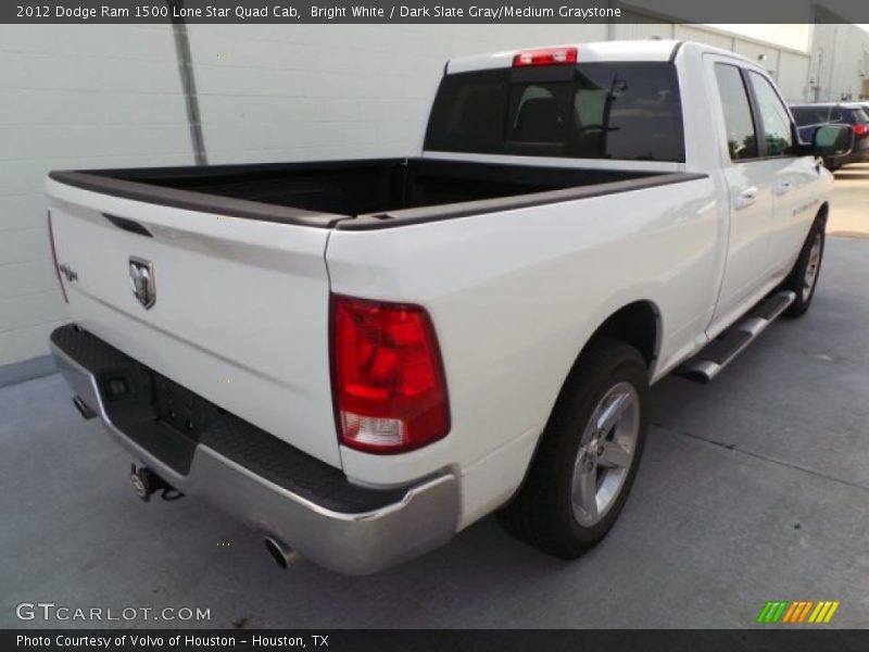 Bright White / Dark Slate Gray/Medium Graystone 2012 Dodge Ram 1500 Lone Star Quad Cab