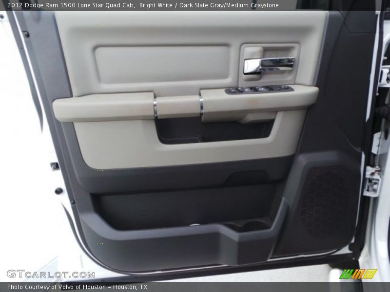 Bright White / Dark Slate Gray/Medium Graystone 2012 Dodge Ram 1500 Lone Star Quad Cab
