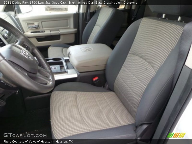 Bright White / Dark Slate Gray/Medium Graystone 2012 Dodge Ram 1500 Lone Star Quad Cab