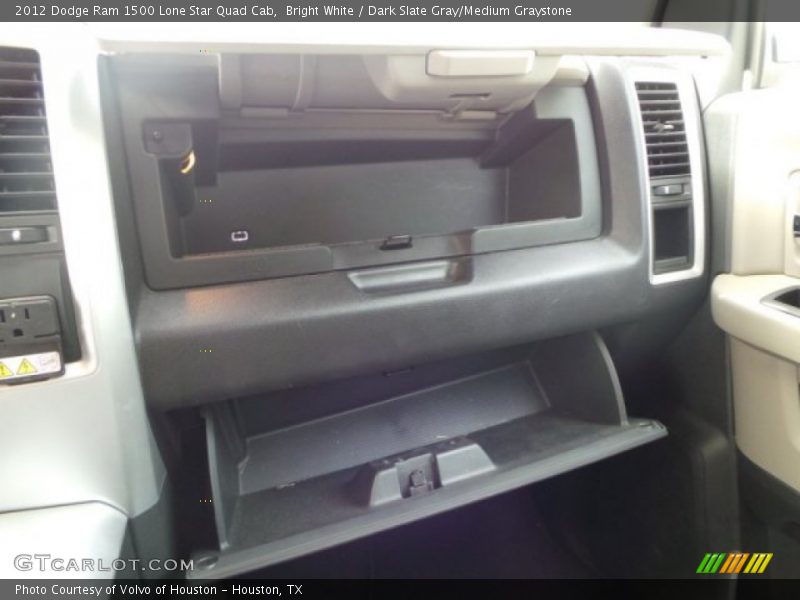 Bright White / Dark Slate Gray/Medium Graystone 2012 Dodge Ram 1500 Lone Star Quad Cab