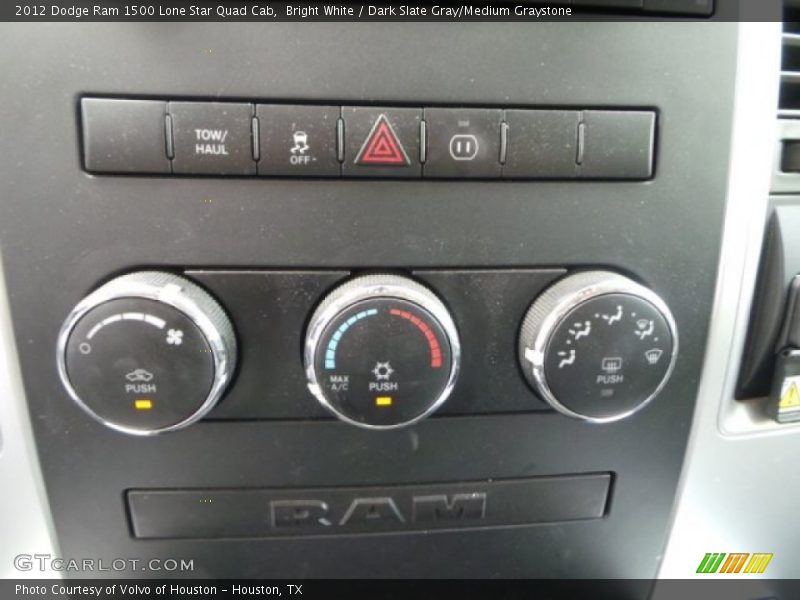 Bright White / Dark Slate Gray/Medium Graystone 2012 Dodge Ram 1500 Lone Star Quad Cab