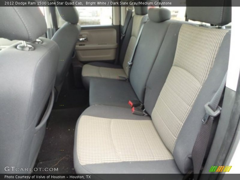 Bright White / Dark Slate Gray/Medium Graystone 2012 Dodge Ram 1500 Lone Star Quad Cab