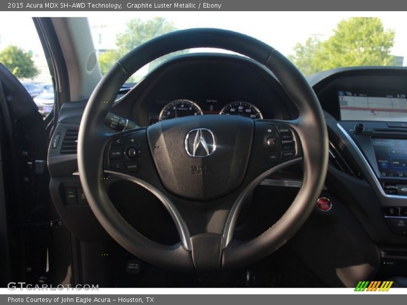 Graphite Luster Metallic / Ebony 2015 Acura MDX SH-AWD Technology