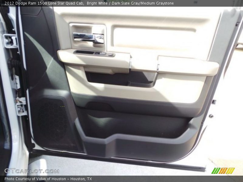 Bright White / Dark Slate Gray/Medium Graystone 2012 Dodge Ram 1500 Lone Star Quad Cab
