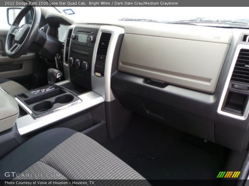 Bright White / Dark Slate Gray/Medium Graystone 2012 Dodge Ram 1500 Lone Star Quad Cab