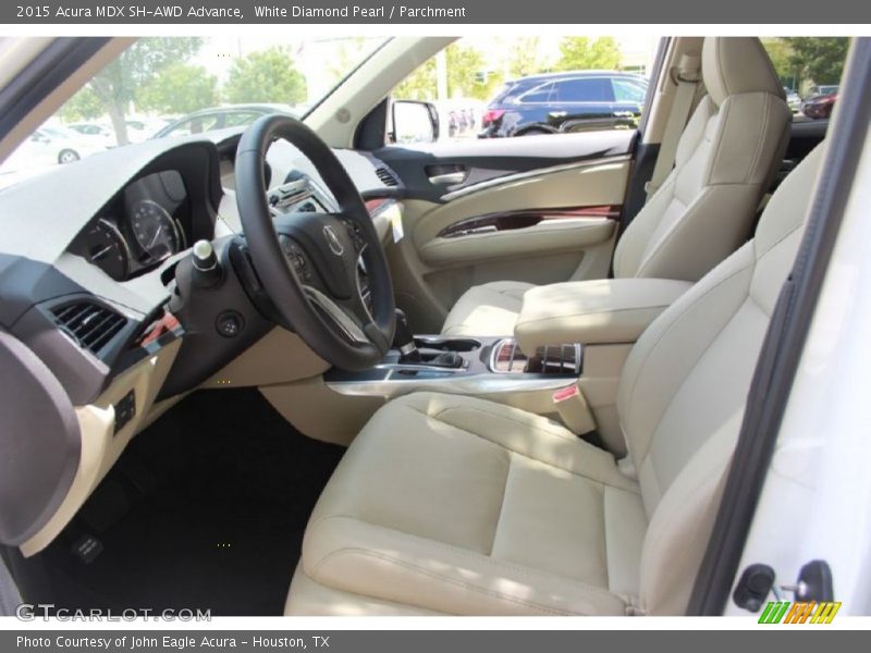 White Diamond Pearl / Parchment 2015 Acura MDX SH-AWD Advance