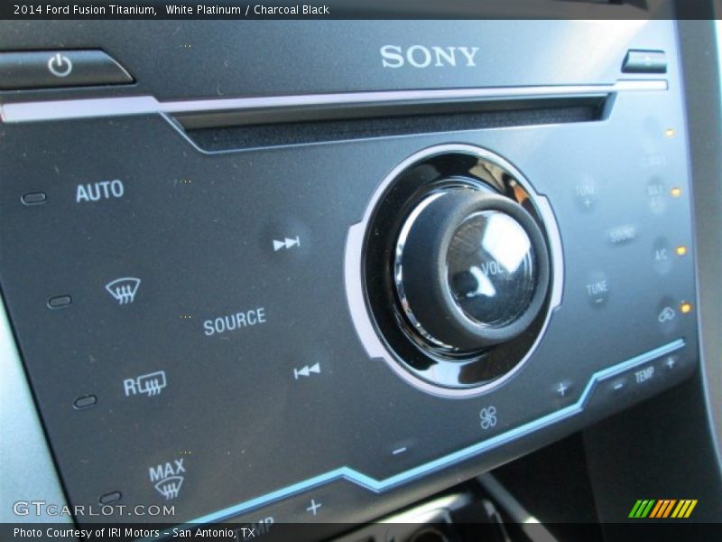 White Platinum / Charcoal Black 2014 Ford Fusion Titanium