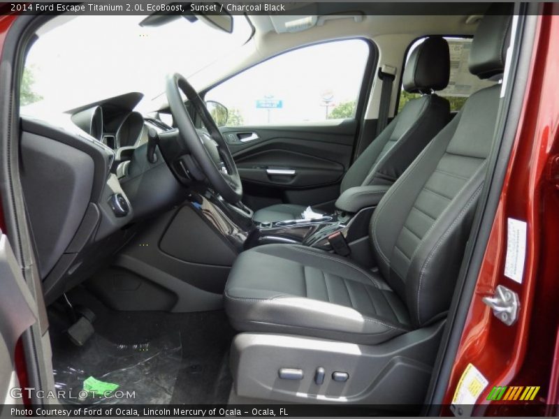 Sunset / Charcoal Black 2014 Ford Escape Titanium 2.0L EcoBoost