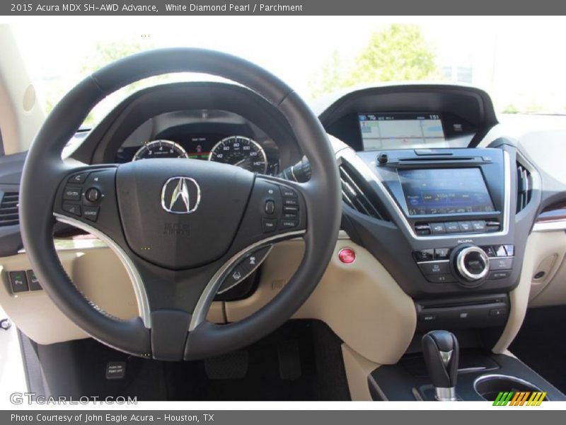 White Diamond Pearl / Parchment 2015 Acura MDX SH-AWD Advance