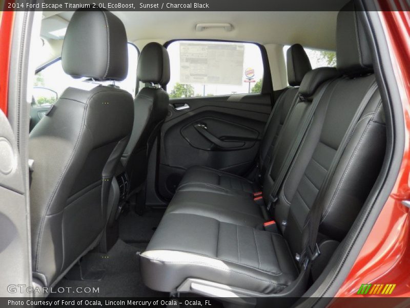 Sunset / Charcoal Black 2014 Ford Escape Titanium 2.0L EcoBoost