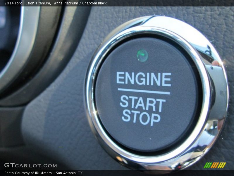 White Platinum / Charcoal Black 2014 Ford Fusion Titanium